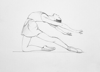 light movement of a ballerina - 642204855