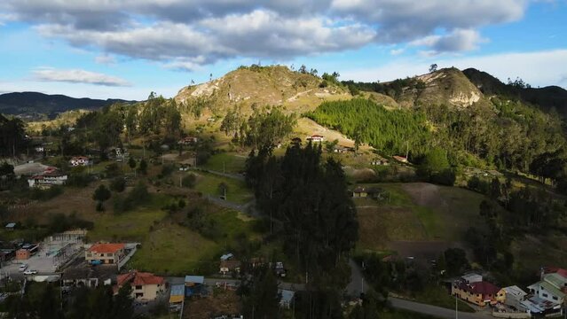 Panorama of the Andes mountains 