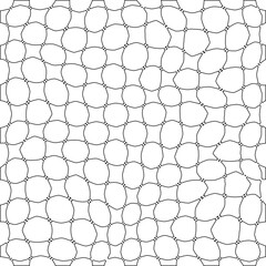 White background with black pattern. Texture with figures from lines.Line shape design.Abstract background for web page, textures, card, poster, fabric, textile. Monochrome graphic repeating design. 