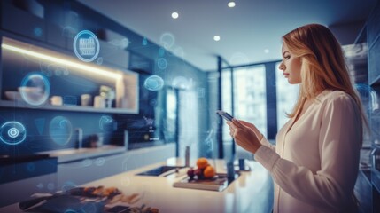 Woman control smart home system using augmented reality