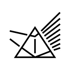 spectroscopy materials engineering line icon vector. spectroscopy materials engineering sign. isolated contour symbol black illustration