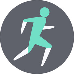 Running competition icon. Sport sign.   