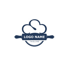 Bakery badge, logo icon modern style vector. Retro logotype and design elements isolated on white background