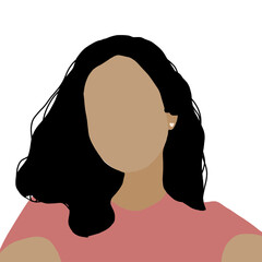 Mulher morena feliz