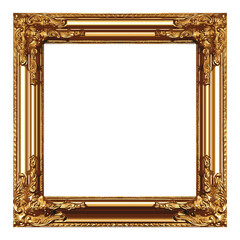beautiful ornate square gilded picture frame