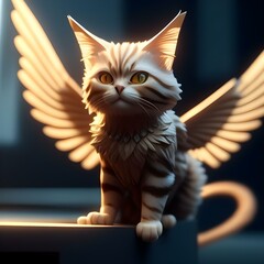 Winged cat AI