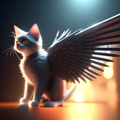 Winged cat AI