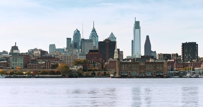 Philadelphia city skyline Pennsylvania USA