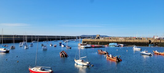 Fototapeta premium Dun Laoghaire Harbour and Marina, Co. Dublin, Ireland