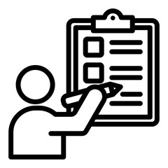 Self Assessment Outline Icon