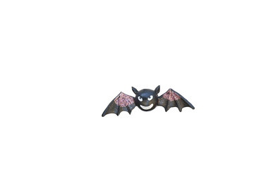 figurine toy bat. halloween decor. Isolate on white. option available PNG