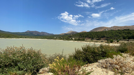 Fototapeta na wymiar Gokceada Ugurlu Pond, Imbros, Canakkale, Turkey