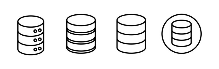 Database icon vector. server icon. storage