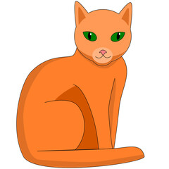 cartoon ginger cat