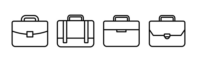 Briefcase icon vector. Portfolio vector icon. suitcase icon