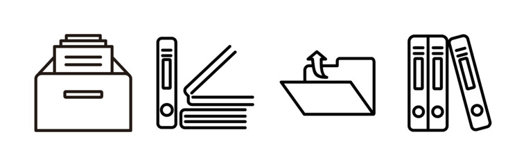 Archive icon vector. archive storage icon vector. folders icon.