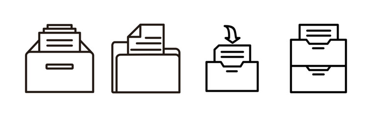 Archive icon vector. archive storage icon vector. folders icon.