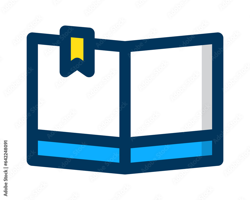 Poster academic vector design icon in blue on white background suitable for your website, display and desig
