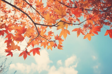 Autumn-Themed Background: A Picturesque Seasonal Setting. Generative AI