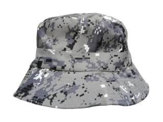 camouflage bucket hat isolated PNG transparent.