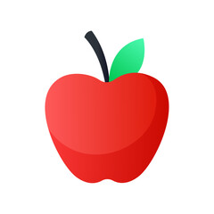 Vector apple isolated on white background