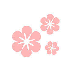Vector cherry blossom icon vector sakura illustration