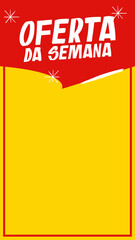 Cartazista, Oferta,. Redes Sociais. Vermelho, Amarelo e Preto C2023004