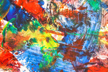 Abstract colorful paint background. Hand painted abstract artwork. Modern painting. Abstract colorful paint grunge background. Modern illustration.