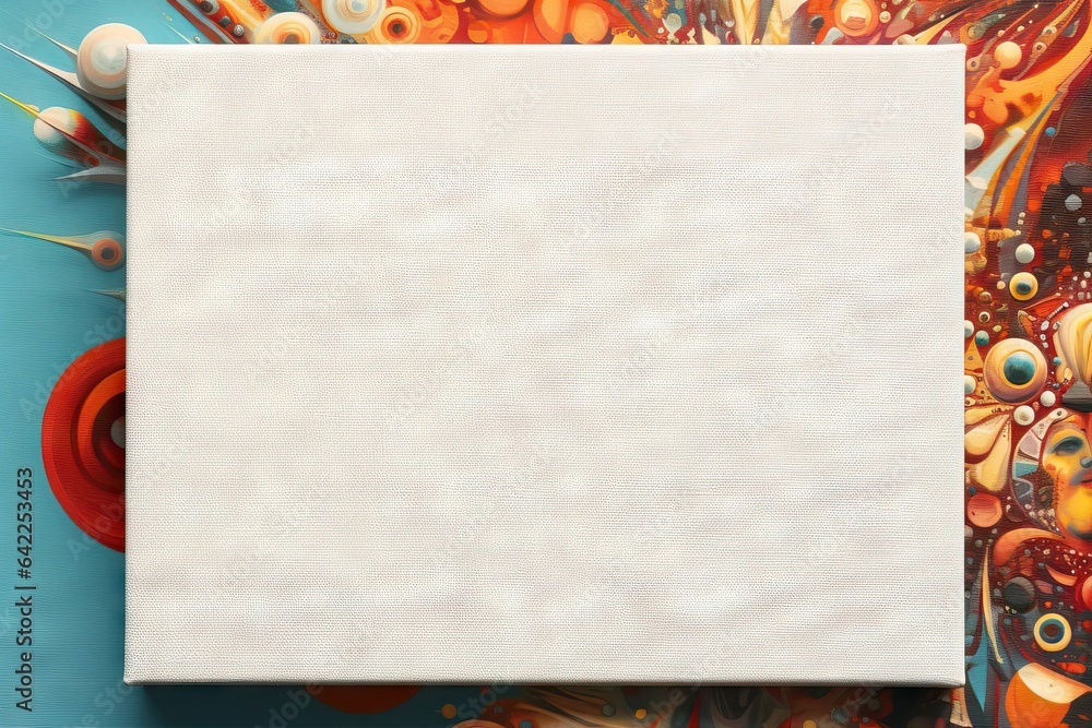 Poster art design isolated decoration background pattern empty wall canvas space texture light white frame 