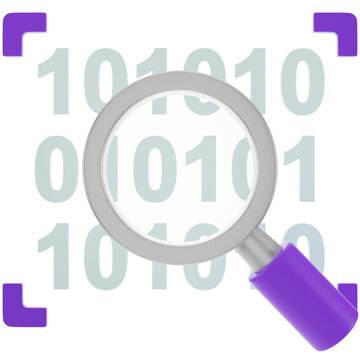 Binary Code 3D Icon