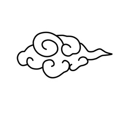 oriental cloud illustration