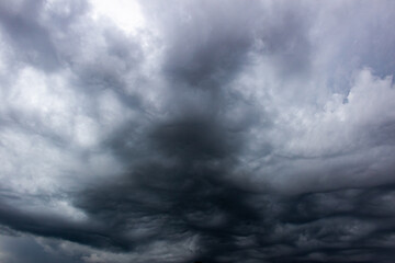 big clouds before the storm