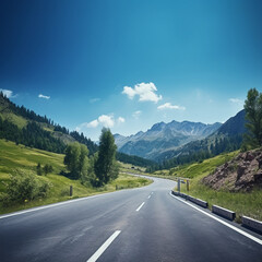 Fototapeta premium road in mountains