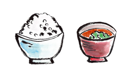 ご飯とみそ汁