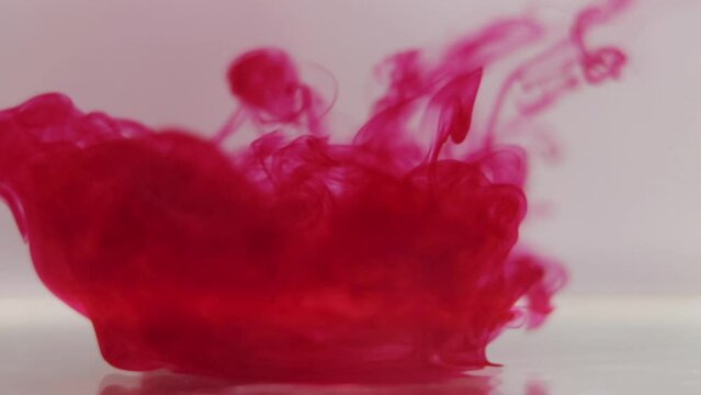 red droplets in water