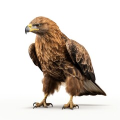 Obraz premium Eagle in white background, AI generated Image