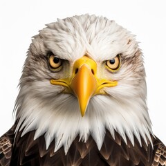 Obraz premium Eagle in white background, AI generated Image