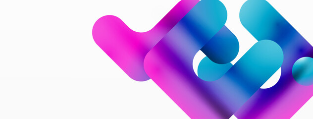 Serene Symmetry. Minimalist Lines and Circles Merge in a Tranquil Dance of Gradients, Shaping an Enchanting Abstract Backdrop of Elegance