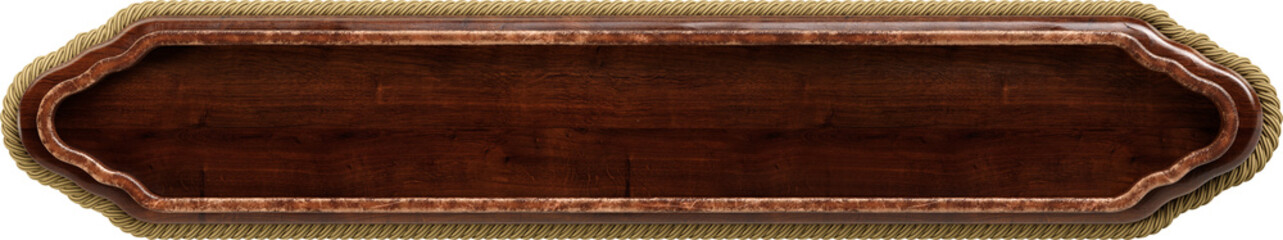 DARK WOOD COMPOSITION WITH ROPE AROUND FRAME 4 © Jesley