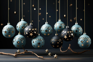 Natal-Themed Background: A Festive Holiday Setting. Generative AI