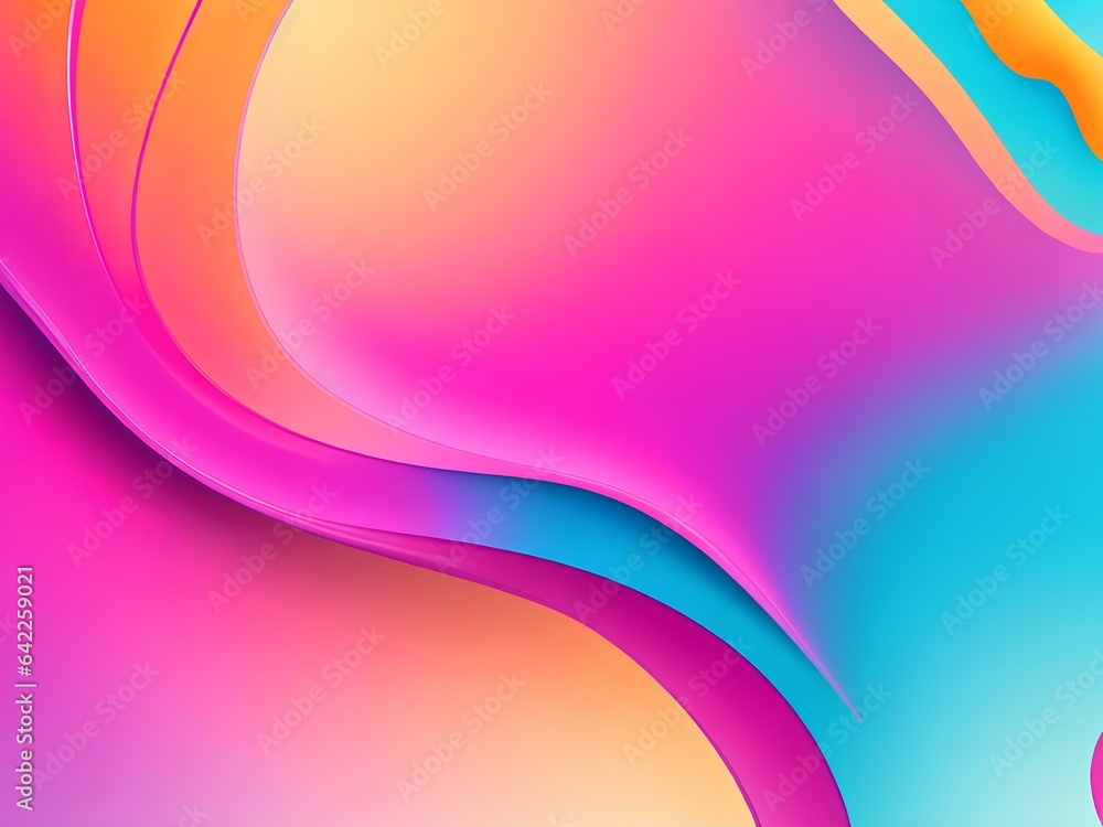 Poster background is colorful with gradient colors., created by ai generated
