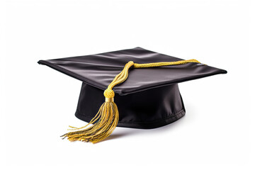 graduation cap isolated on white