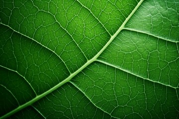 Fototapeta premium detail of a green leaf