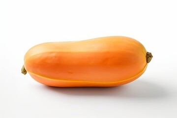 Fresh papaya fruit on a white background