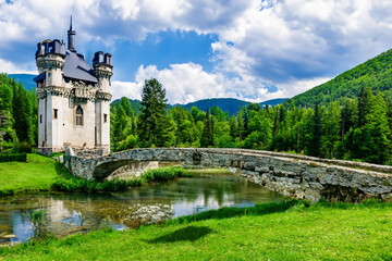 Naklejka premium Old Bridge Over The River