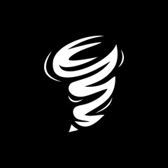 tornado logo vector, clean, simple and premium