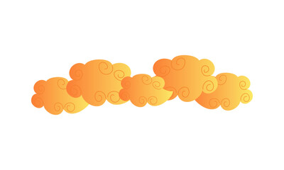 Vector collection of traditional chinese cloud icon design