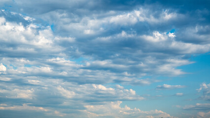 Fototapeta na wymiar white clouds on blue sky sunny daytime
