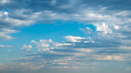 white clouds on blue sky sunny daytime