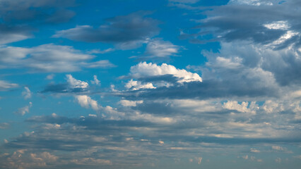white clouds on blue sky sunny daytime